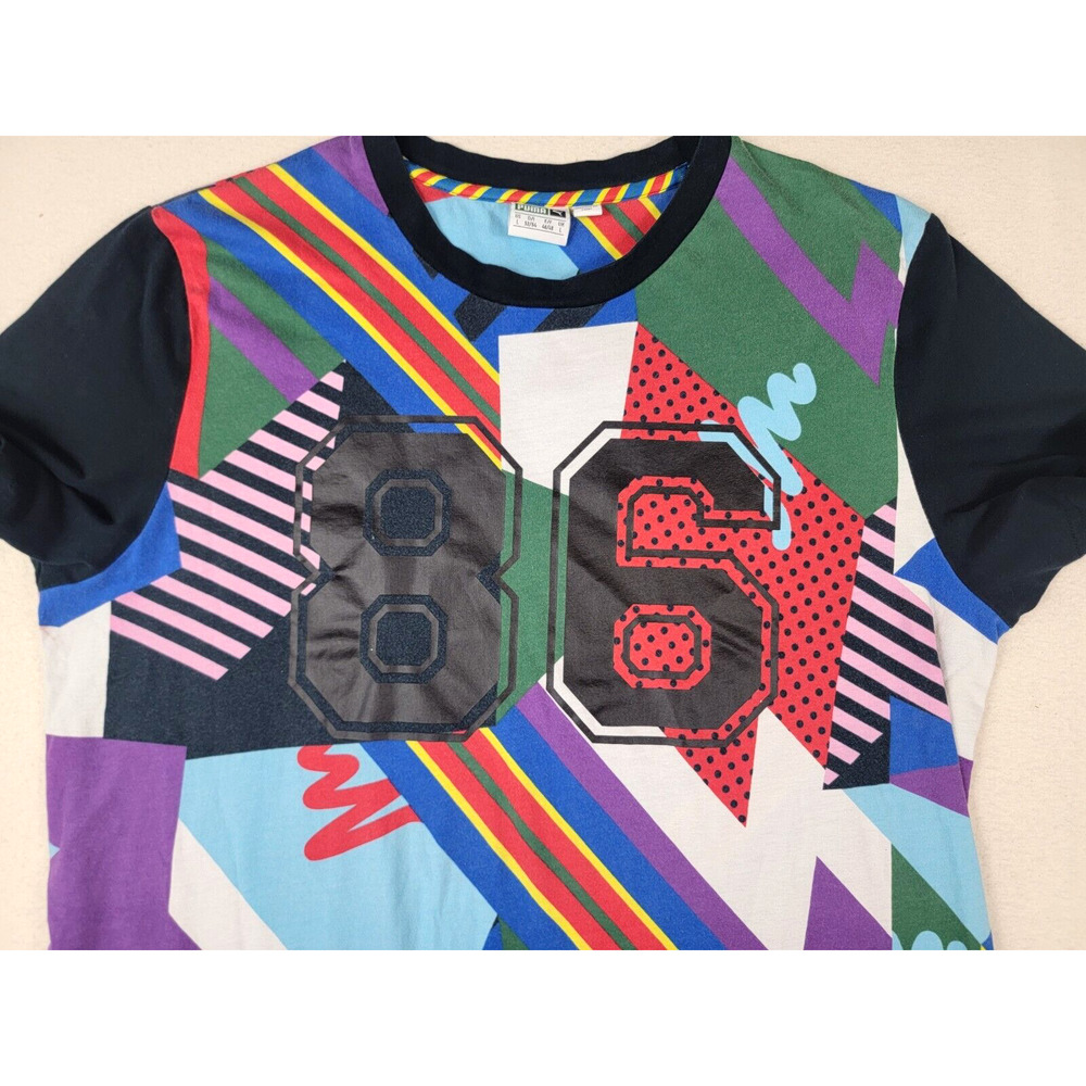 Puma x Dee & Ricky Whimsical World 86 Rainbow Graphic T-Shirt Men’s L - Picture 3 of 9